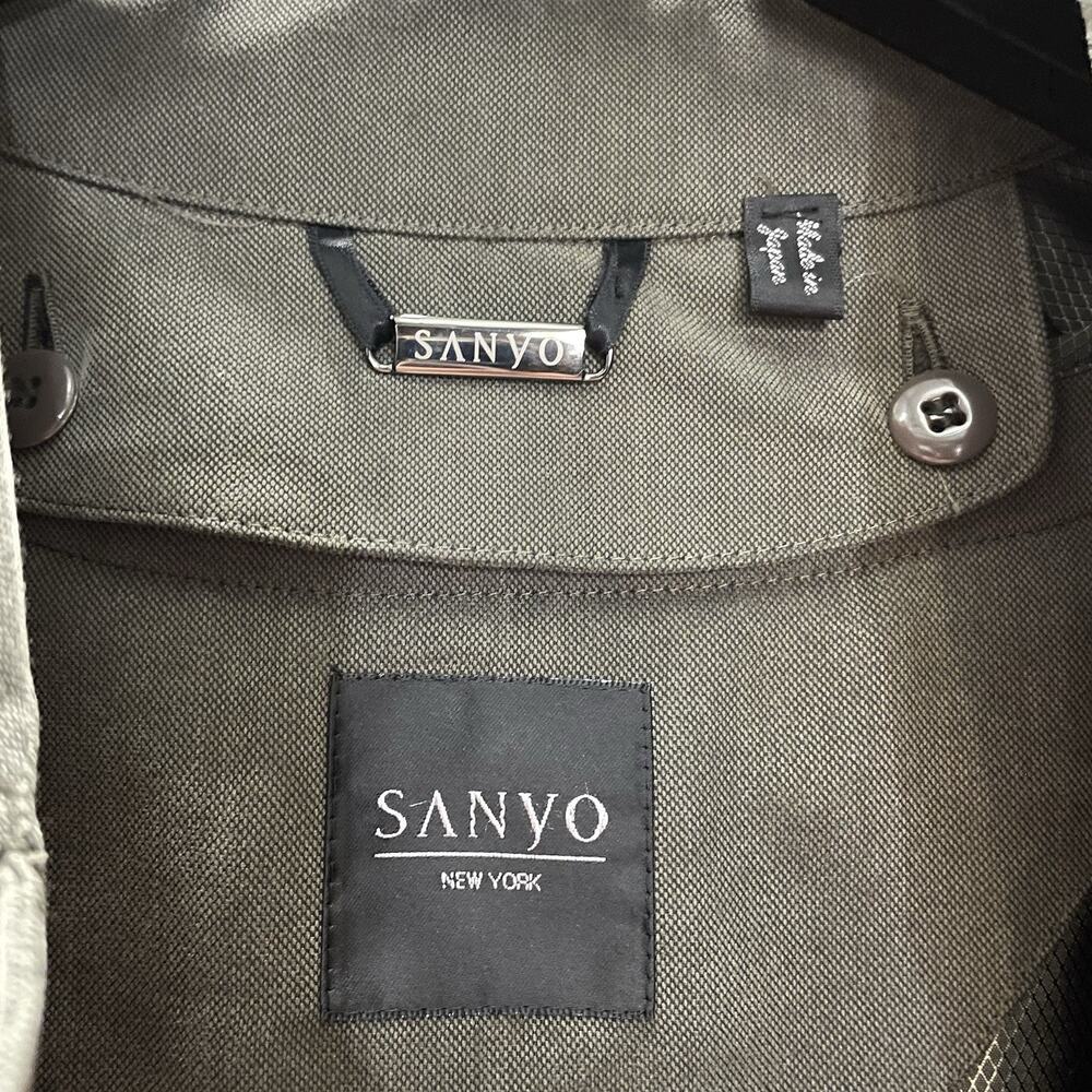 Sanyo New York Wool Lined Trench Coat Size R44 Olive Made in Japan Men’s M